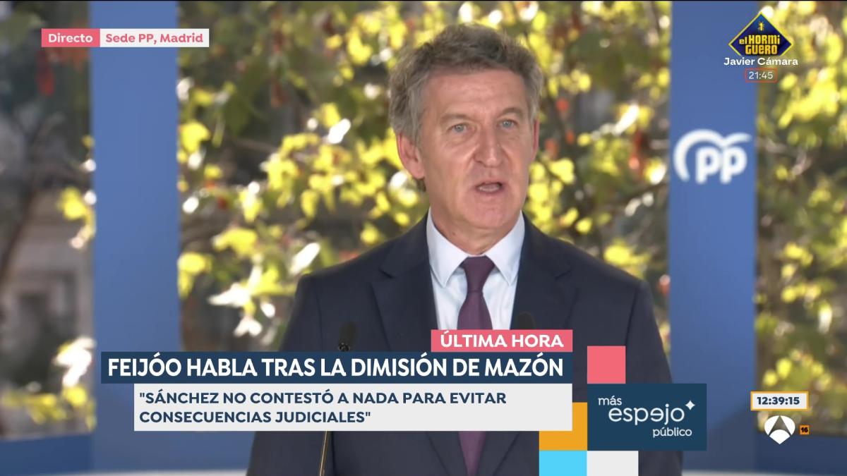 Alberto Núñez Feijóo rompe su silencio y se pronuncia, por primera vez, sobre la dimisión de Mazón