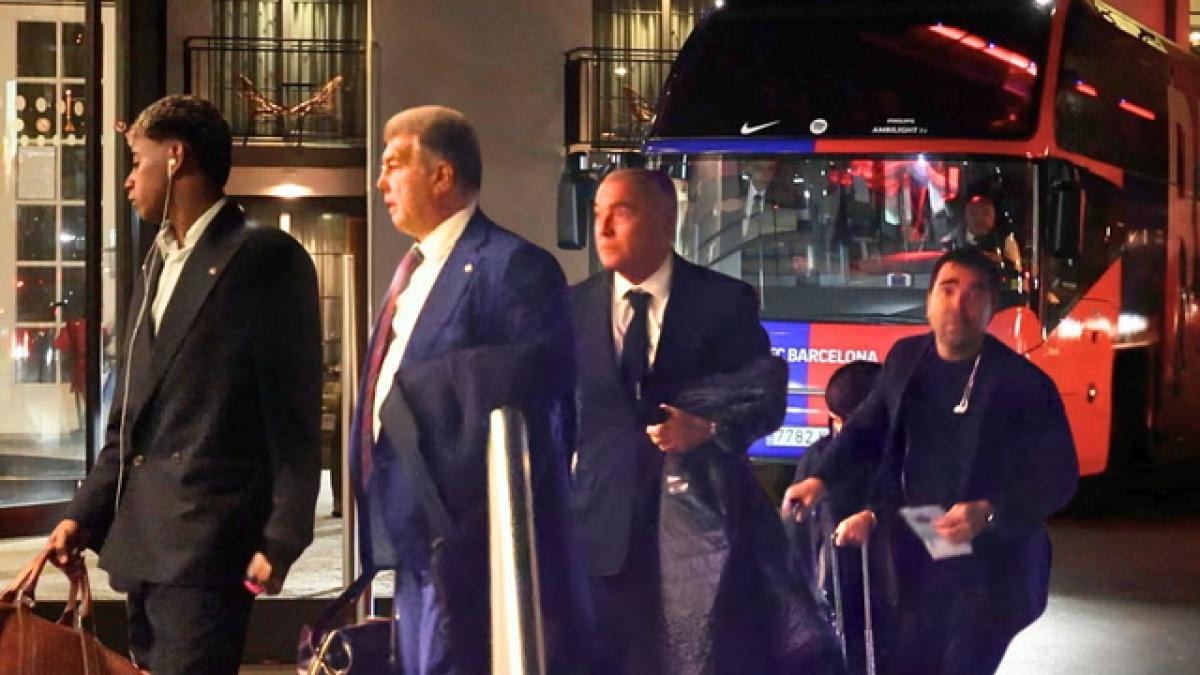 El Barça recibe el calor de la afición en Brujas