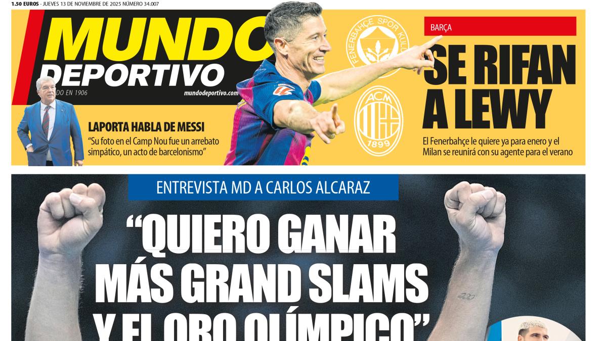 Portada de Mundo Deportivo del Jueves, 13 de noviembre de 2025