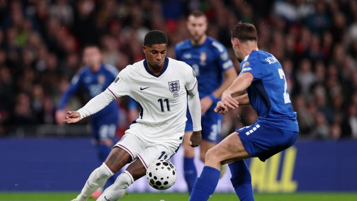 2-0: Inglaterra deja sin Mundial a Serbia con un buen Rashford de titular