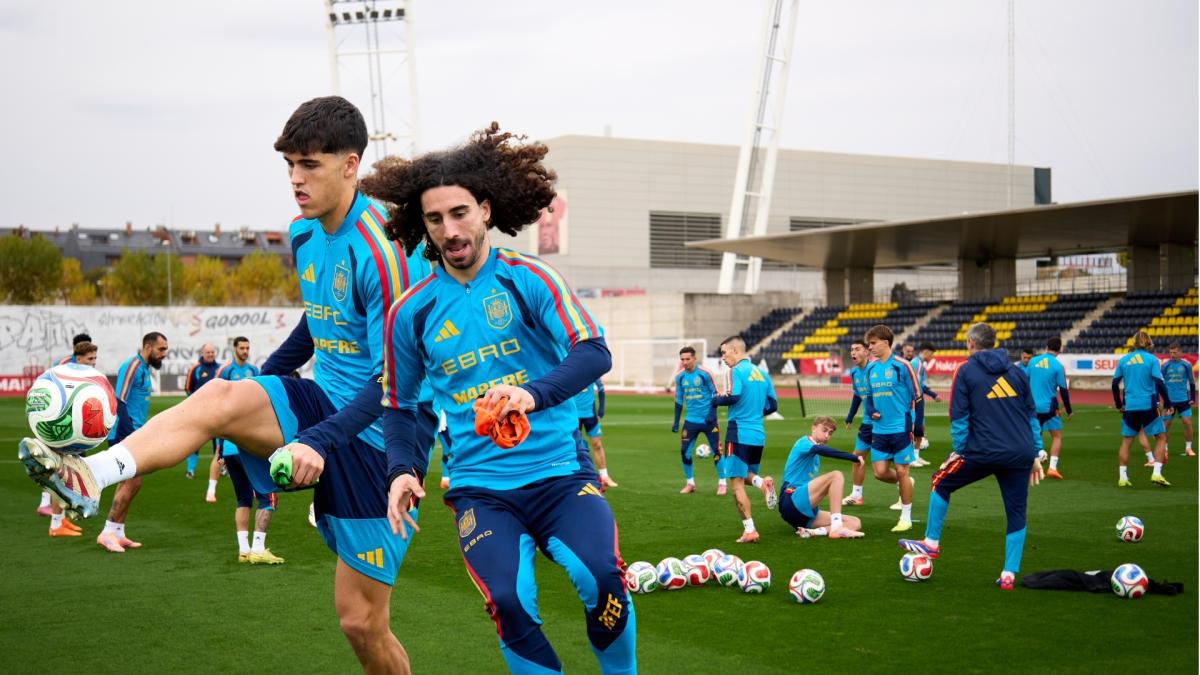 Entrenamiento selección española previo al España vs Georgia, Mundial 2026, en streaming