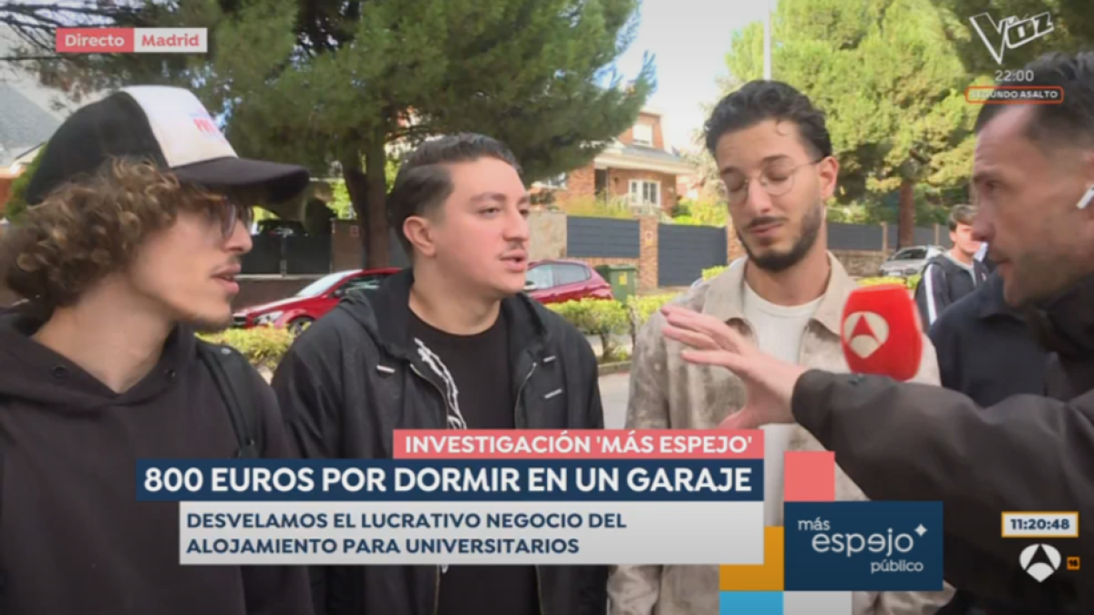 Estudiante universitario en Madrid que vive en un garaje: Vivo con un amigo y pagamos 2.000 euros al mes