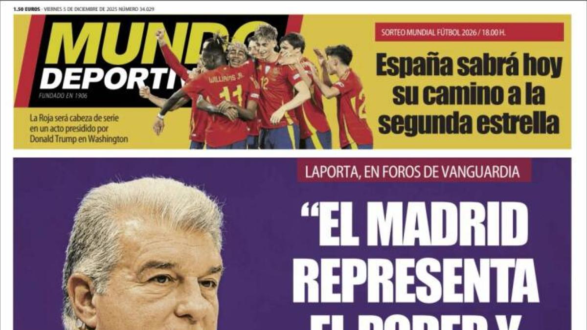 Laporta y Marcelo, protagonistas indiscutibles de las portadas deportivas
