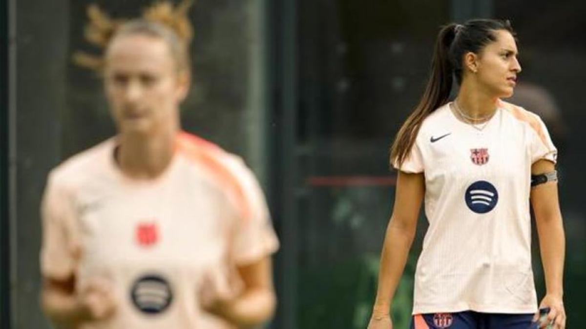 Las jugadoras del Barça ya han llegado a Palamós