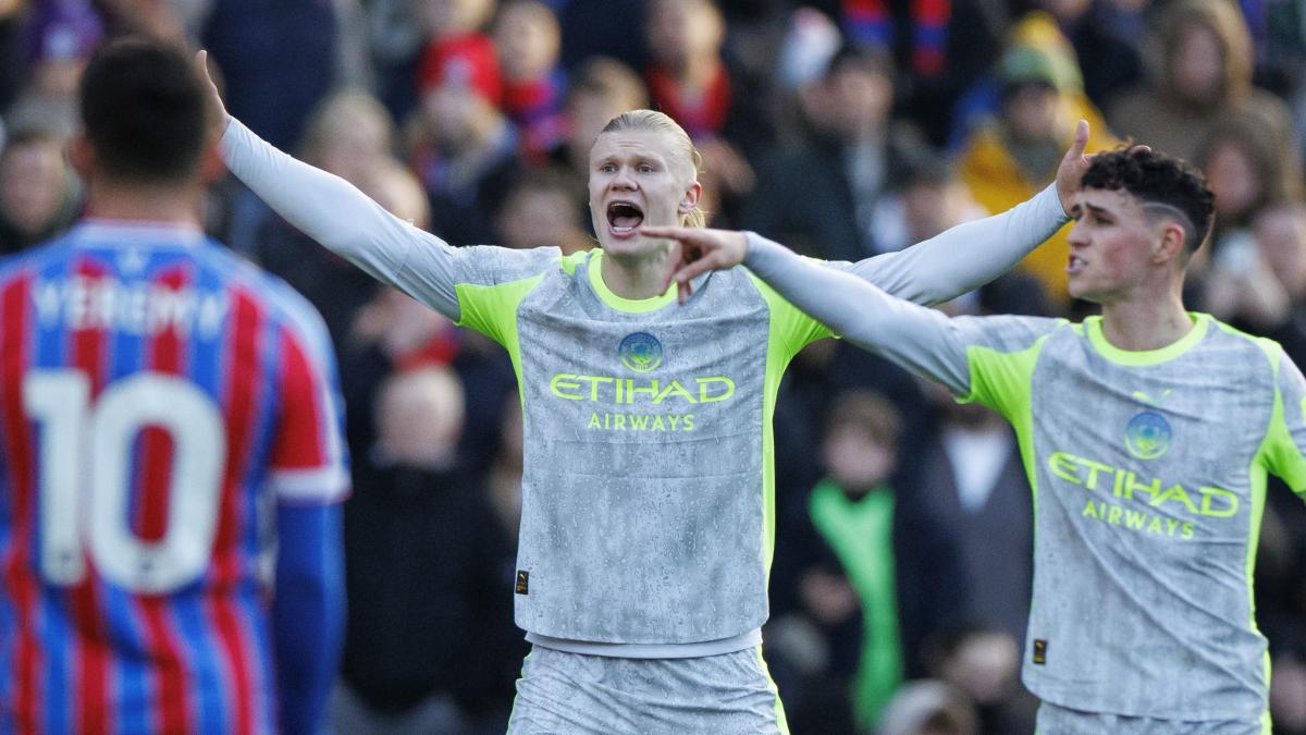 Haaland y el City de Guardiola se vengan del Crystal Palace y presionan más al Arsenal