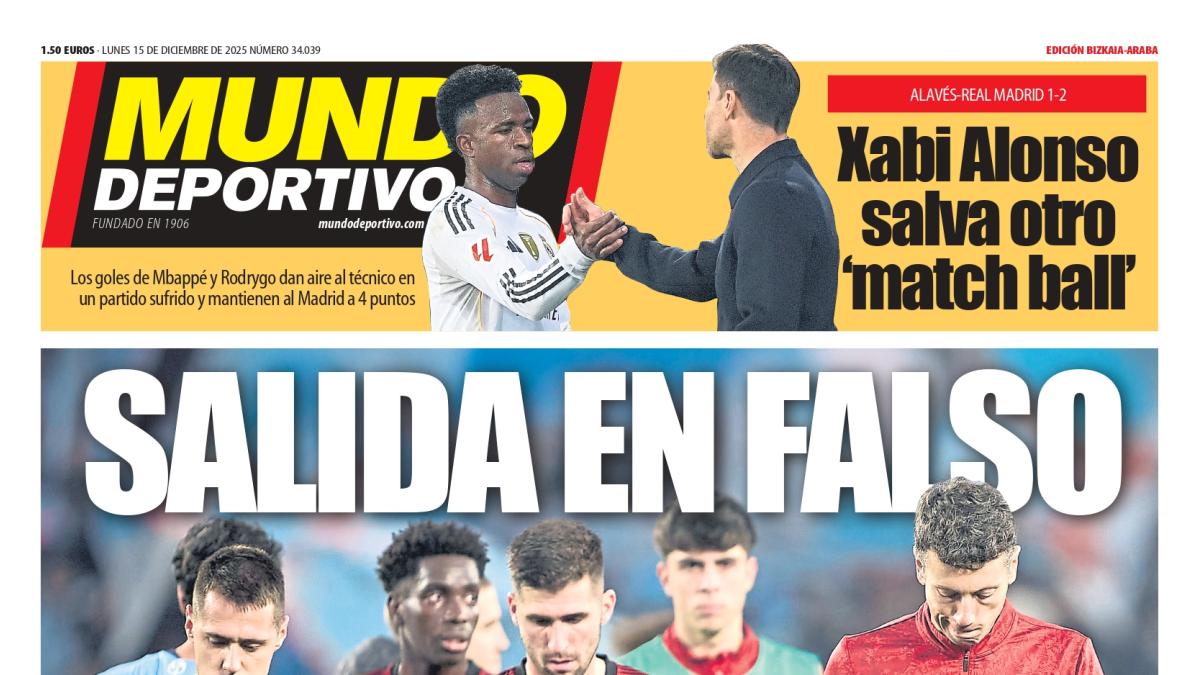 Portada de MD Bizkaia-Araba de hoy lunes