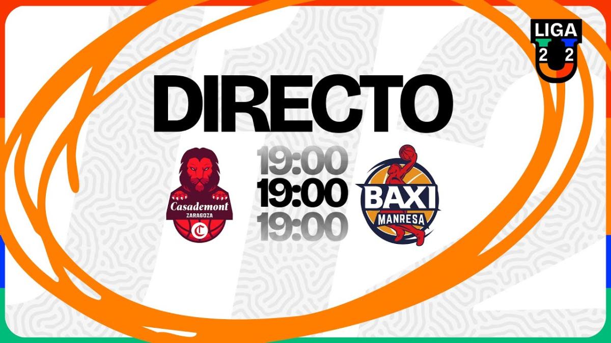 Casademont Zaragoza - BAXI Manresa, grupo A de la Liga U 2025-26, en streaming
