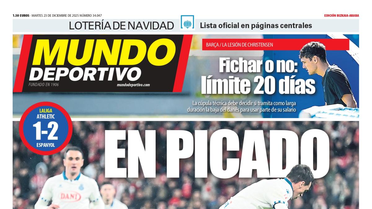 Portada de Md Bizkaia-Araba de hoy martes