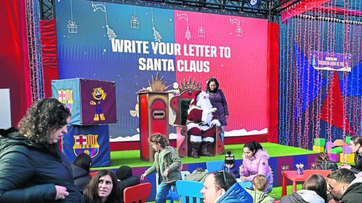 Barça Land pone el broche navideño a un gran año blaugrana