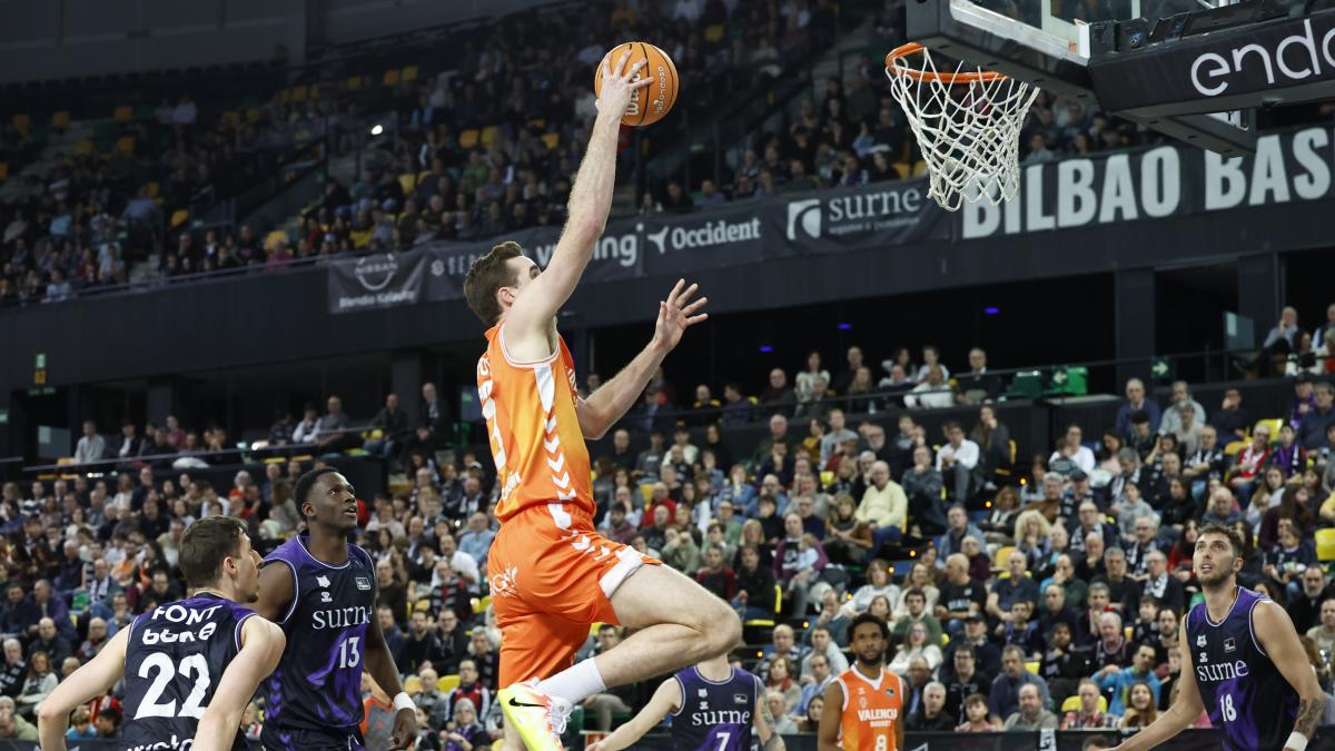 72-116: Valencia Basket arrolla al Surne Bilbao con una segunda parte de ¡79 puntos!