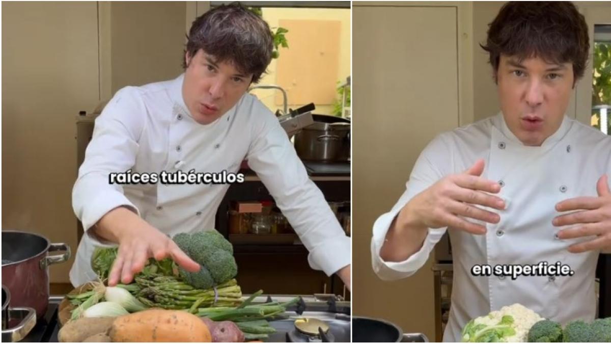 Jordi Cruz, cocinero catalán: Las verduras y hortalizas que están bajo tierra se cuecen partiendo de agua fría y las que están arriba, con agua hirviendo