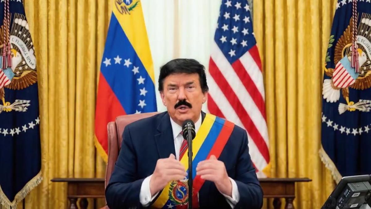 El hilarante video de Trump hecho con IA: así se declara presidente de Venezuela