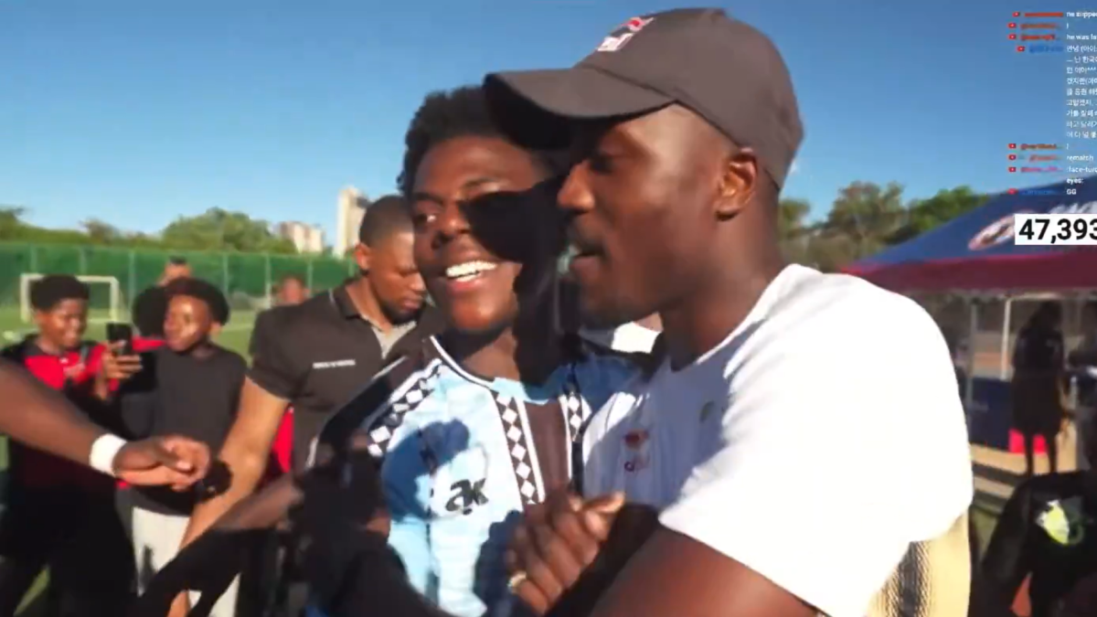 La carrera viral entre el youtuber más rápido y Letsile Tebogo: derrota para el campeón olímpico