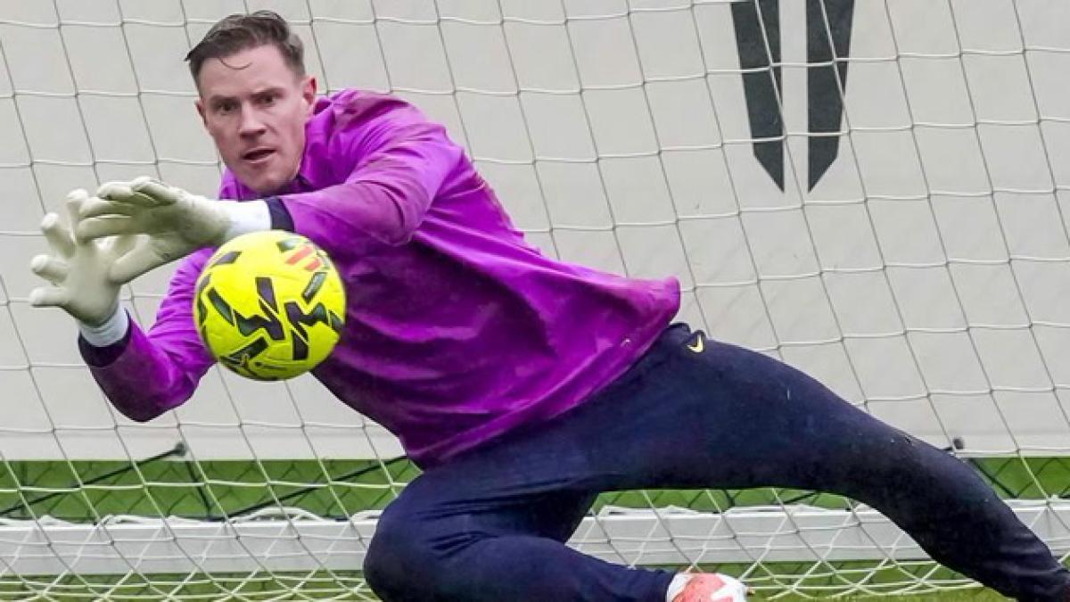 Ter Stegen compartió su entrenamiento en Barcelona para confirmar su vuelta a Jeddah