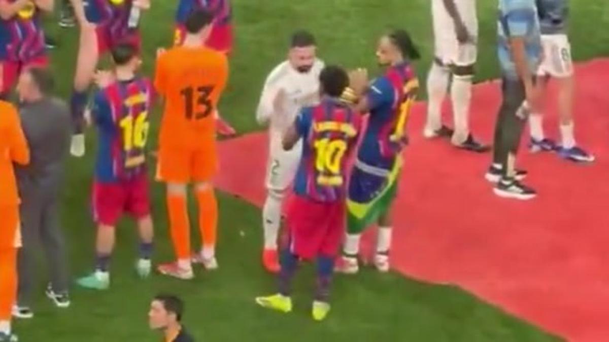 Así fue el encuentro entre Carvajal y Lamine: las imágenes lo dicen todo