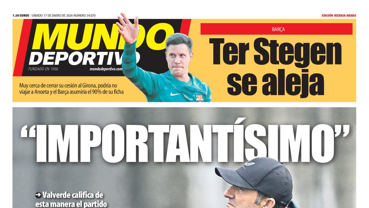 Portada de hoy de la Edición Bizkaia-Araba de Mundo Deportivo