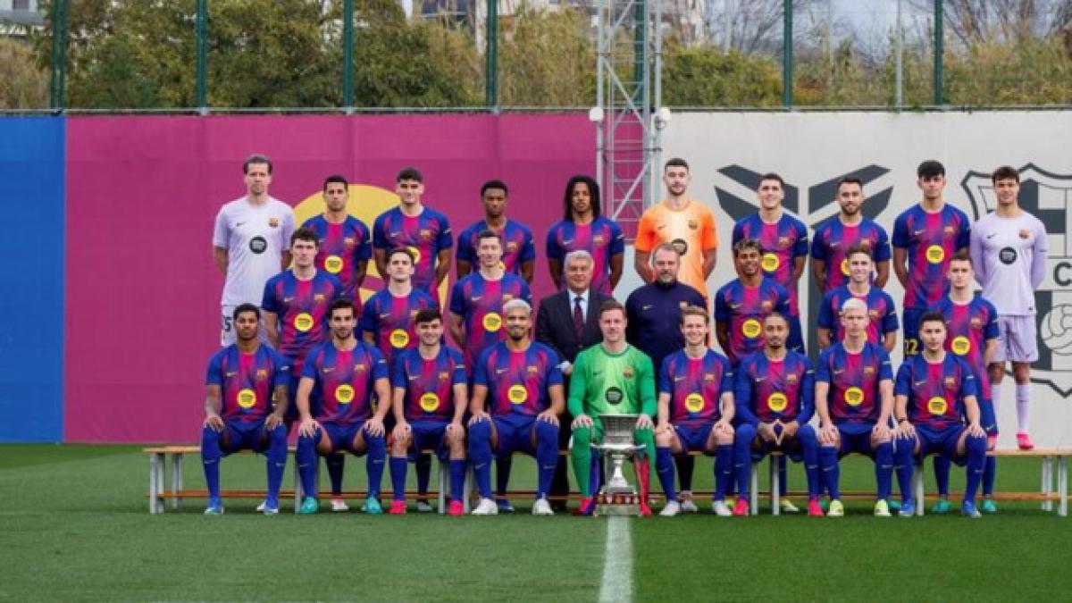 Hubo arenga de Laporta a la plantilla con ‘palo’ a los árbitros de Anoeta