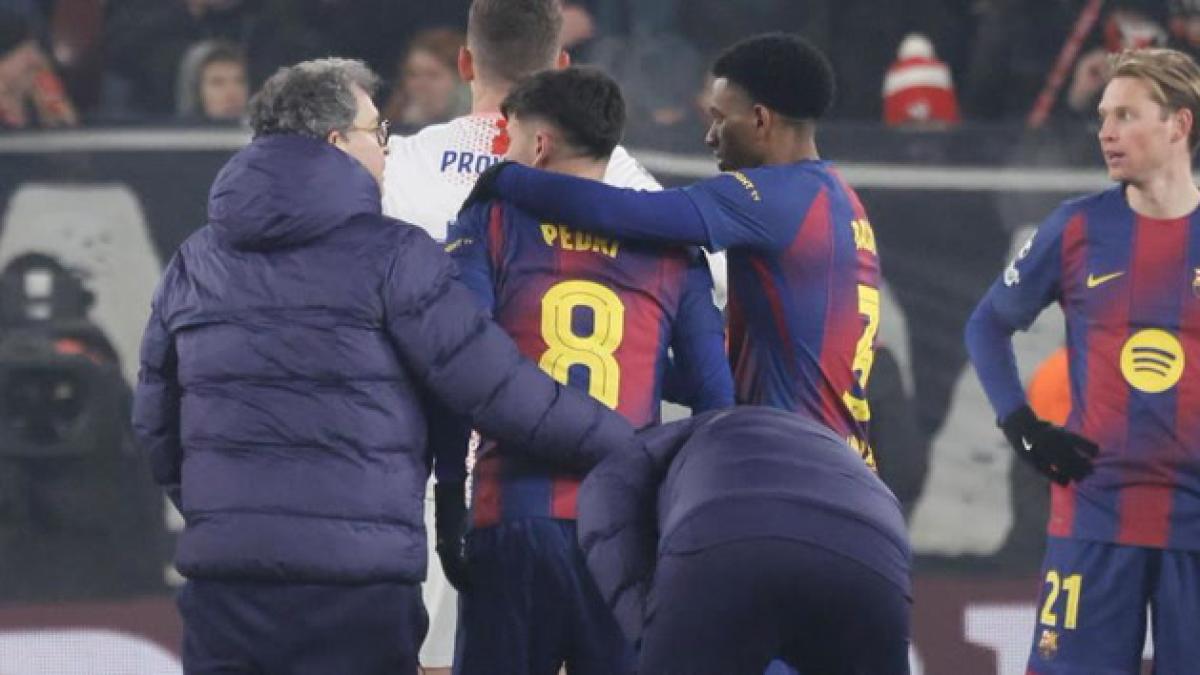 Pedri, KO durante un mes por una lesión muscular