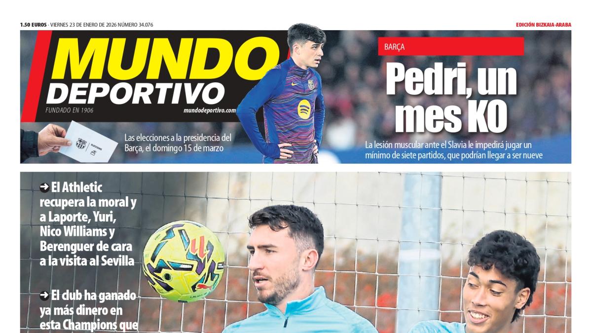 Portada de MD Bizkaia-Araba de hoy viernes