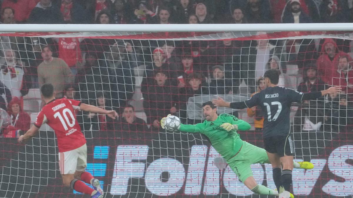 El dato de Courtois en Champions que no deja nada bien al Real Madrid