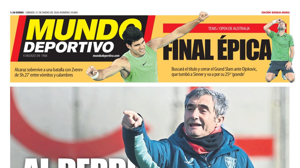 Portada de hoy de la Edición Bizkaia-Araba de Mundo Deportivo