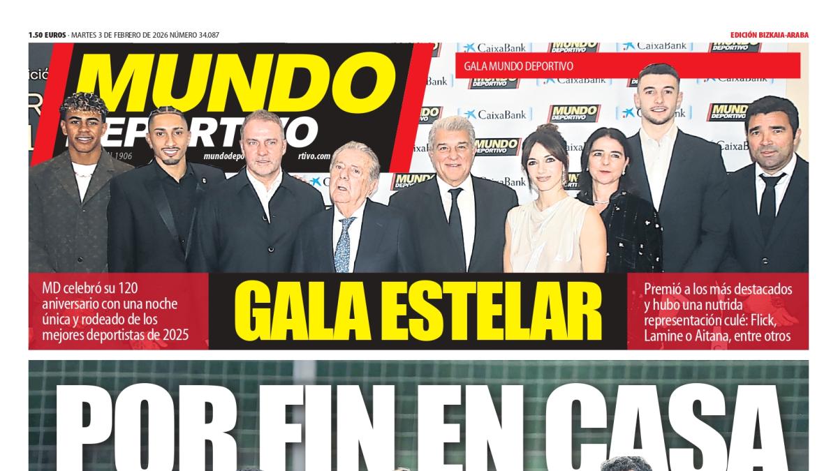 Portada de hoy de la Edición Bizkaia-Araba de Mundo Deportivo