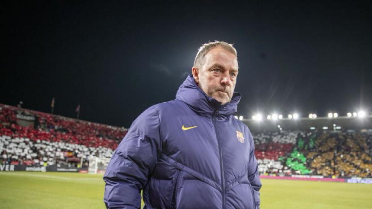 Hansi Flick compareció en rueda de prensa tras la victoria en Albacete