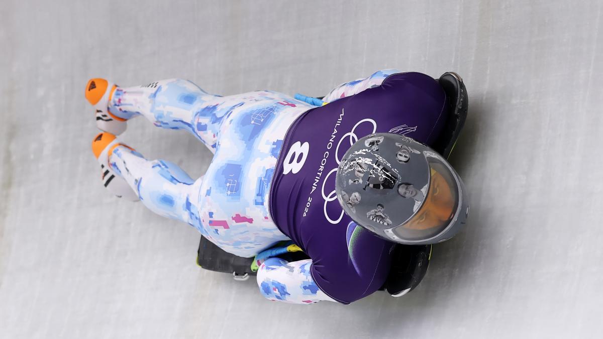 El casco del representante ucraniano de skeleton en Milano Cortina que remueve conciencias