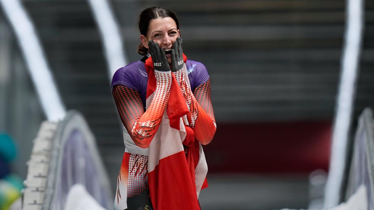 La austríaca Janine Flock, campeona olímpica de skeleton