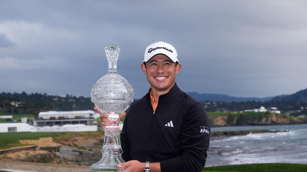 Collin Morikawa se corona en Pebble Beach