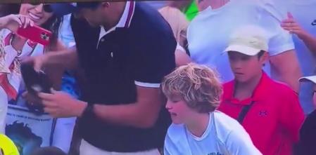Video viral en el US Open 2025: la tristeza de un niño por culpa del gesto más egoísta