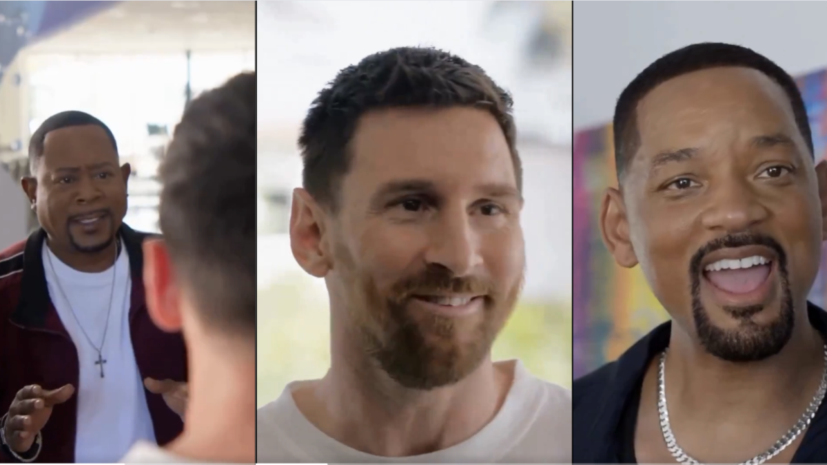 Se filtró un video detrás de escena de la publicidad de Leo Messi con Will Smith y Martin Lawrence